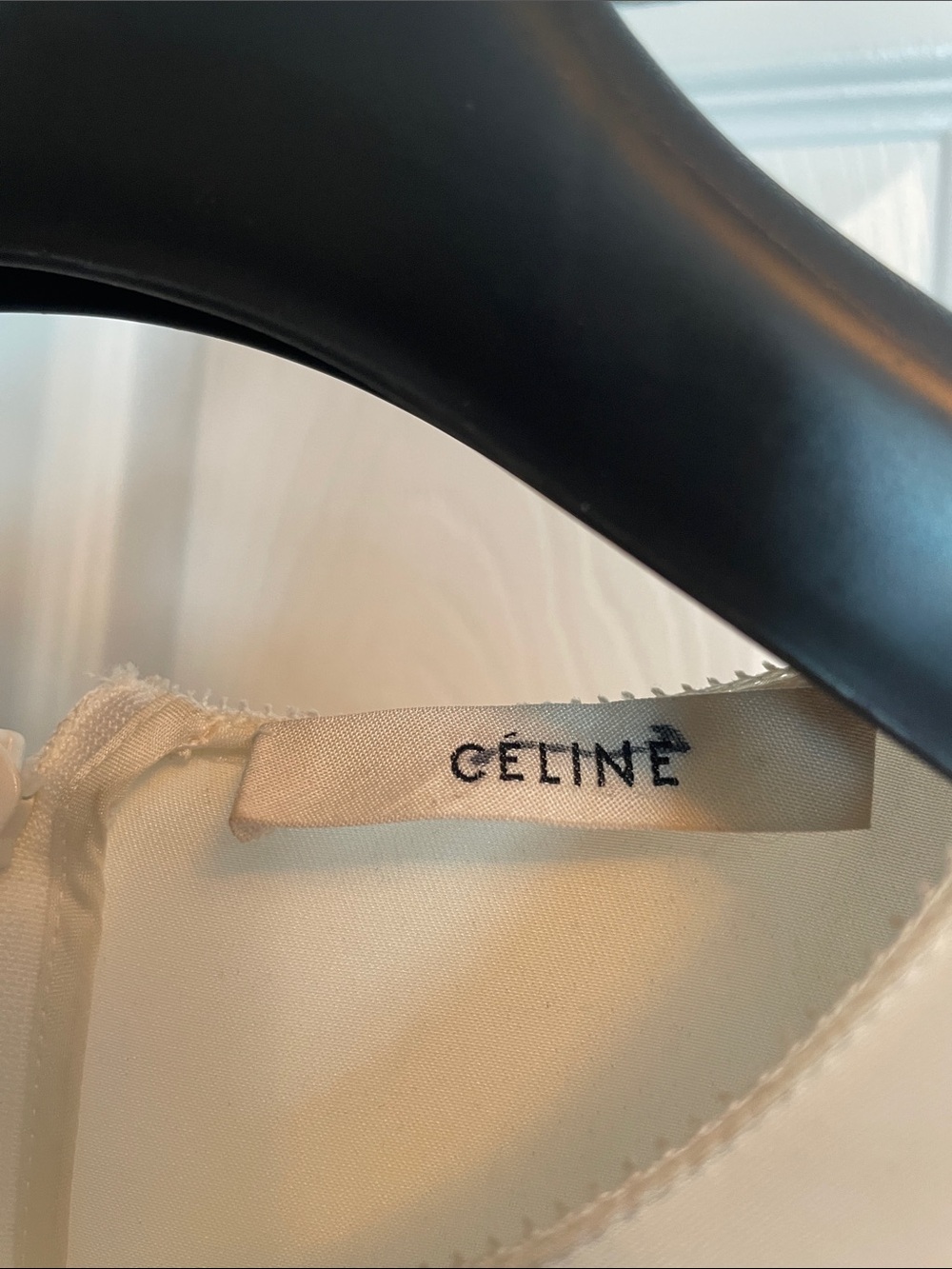 Celine 100% silk made in France dress with cream shell and slip dress size 36 - Picture 2 of 9